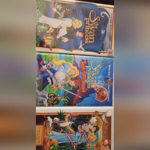 The Swan Princess Trilogy VHS Tape Clamshell Cases